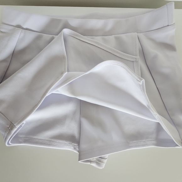 VALIA White skort tennis preppy style Size M - Picture 4 of 4